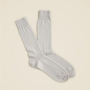 J crew gray Ribbed dress socks